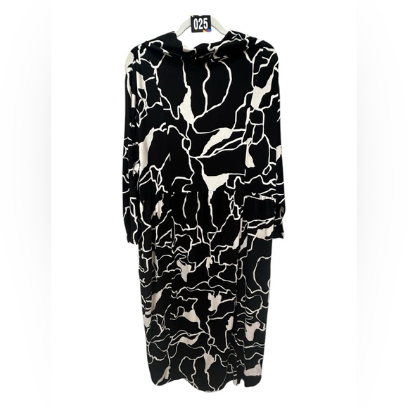 ✨ NWT Fransa Black And White Maxi Dress With Pockets - Picture 10 of 15